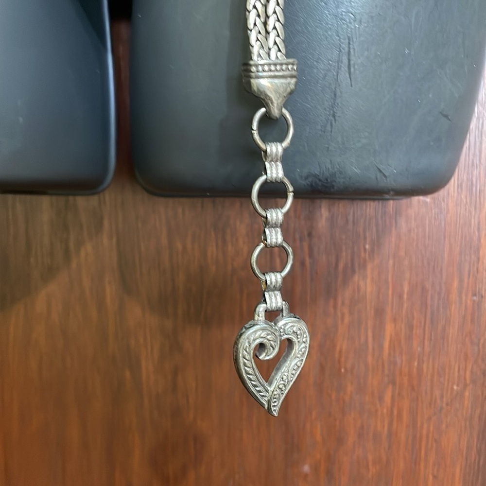 ornate silver double chain belt - Picture 4 of 7